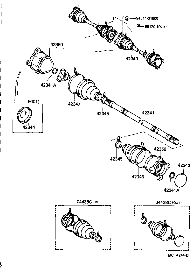 42303-30010 FLANGE SUB-ASSY, REAR AXLE product image