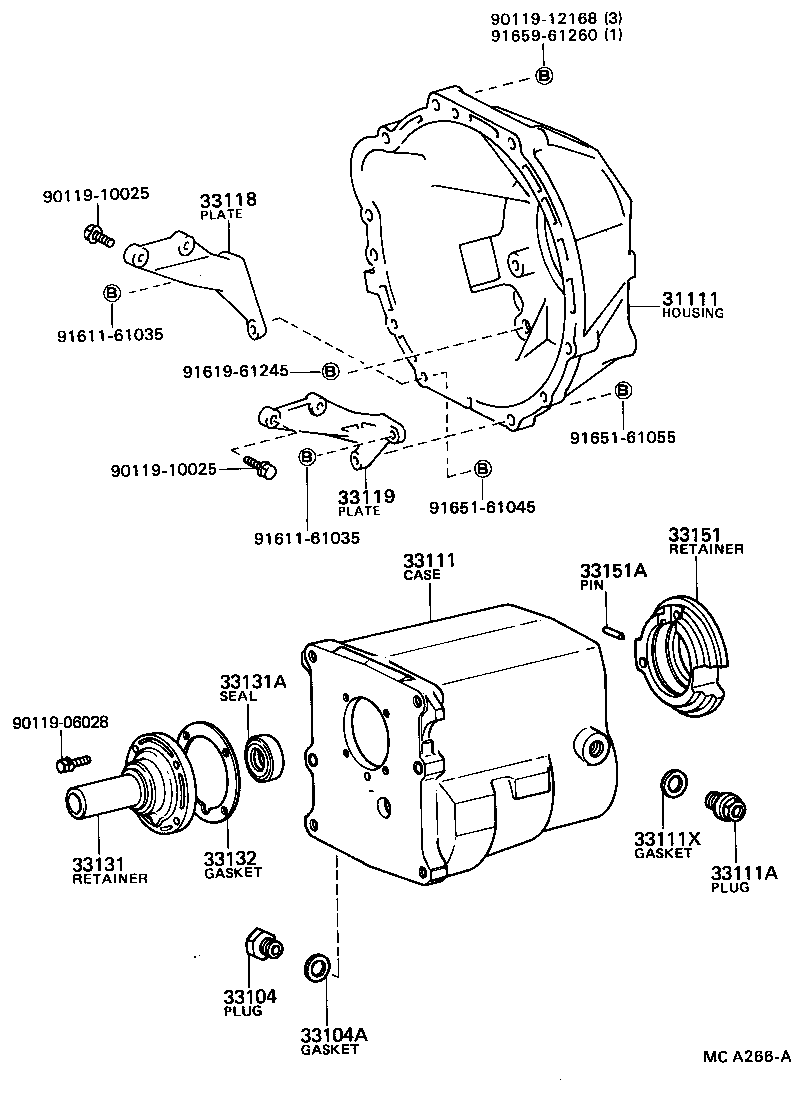 33101-35050 CASE, MANUAL TRANSMISSION product image