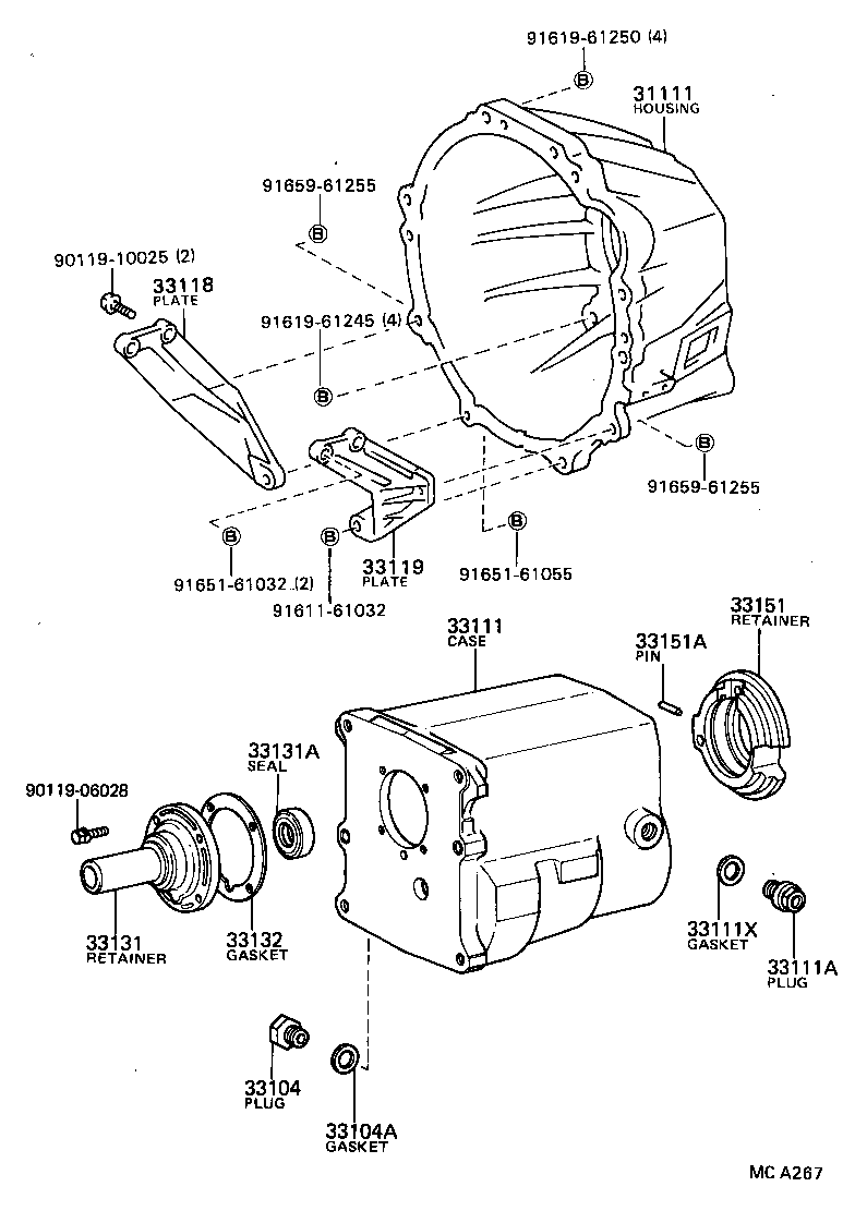 33101-35050 CASE, MANUAL TRANSMISSION product image