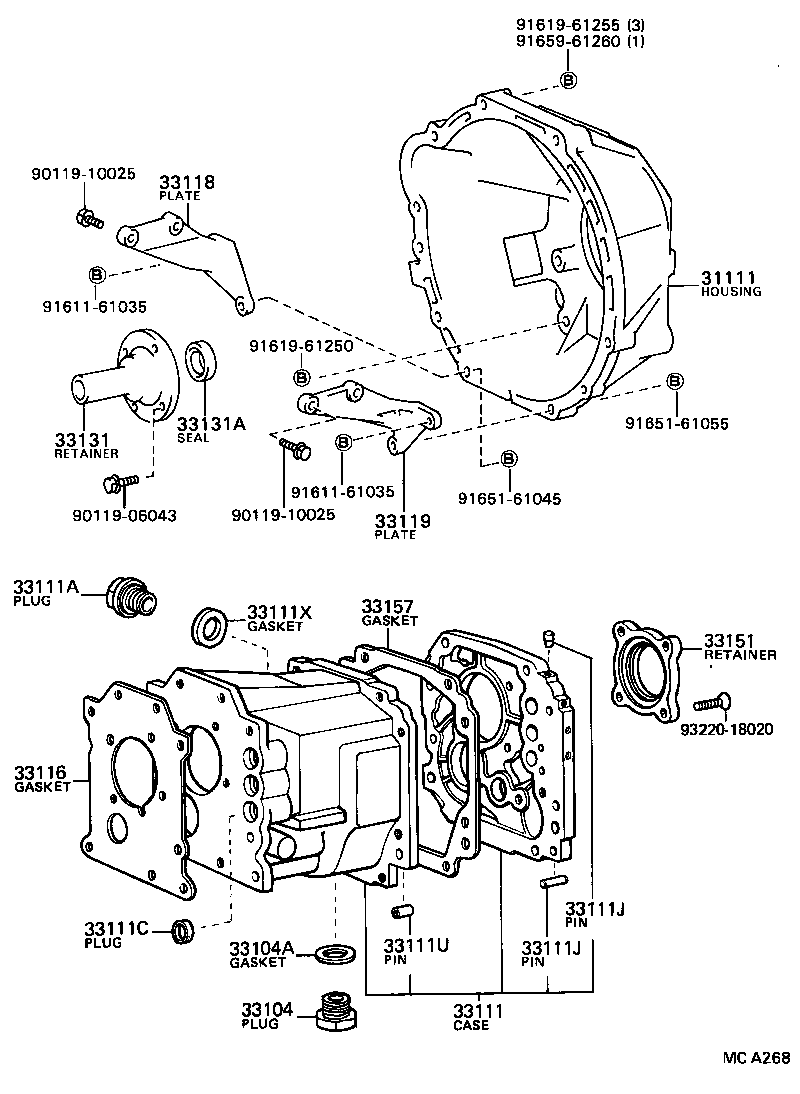 33101-35050 CASE, MANUAL TRANSMISSION product image