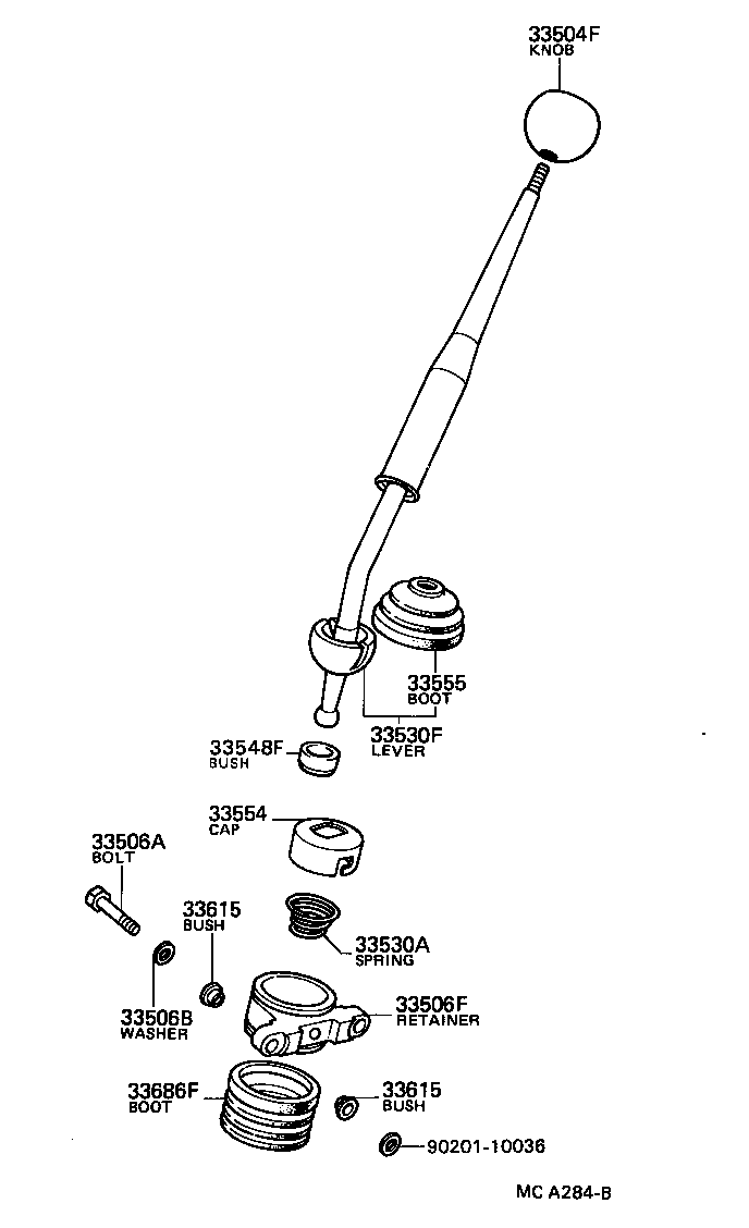 33105-35010 GASKET, CONTROL SHIFT LEVER RETAINER (FOR FLOOR SHIFT) product image