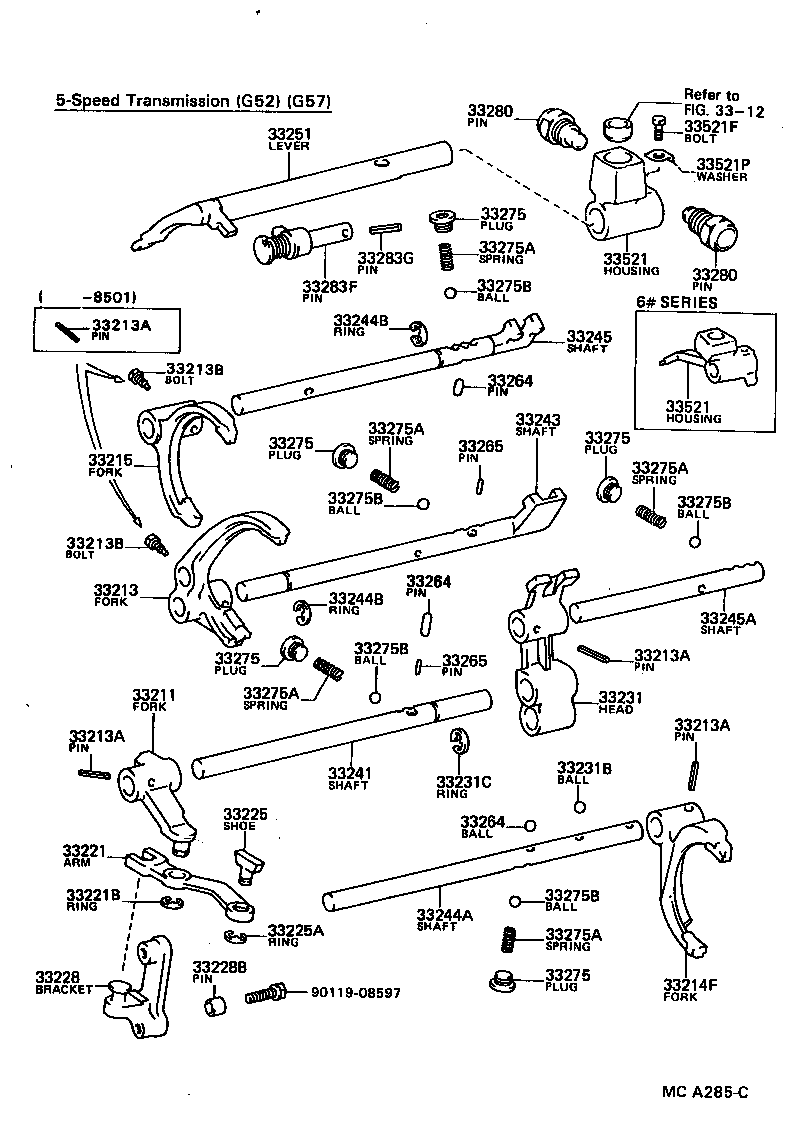 33261-35100 LEVER, SHIFT & SELECT product image