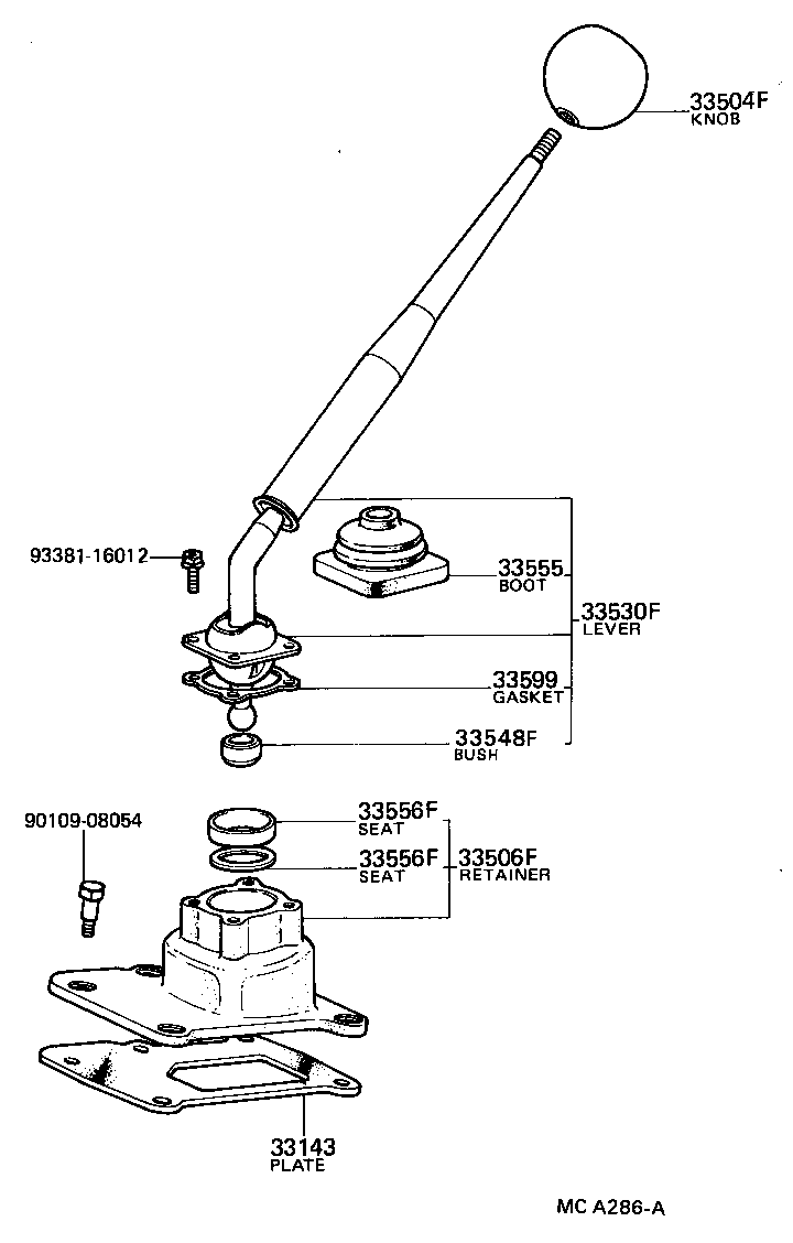 33105-35010 GASKET, CONTROL SHIFT LEVER RETAINER (FOR FLOOR SHIFT) product image