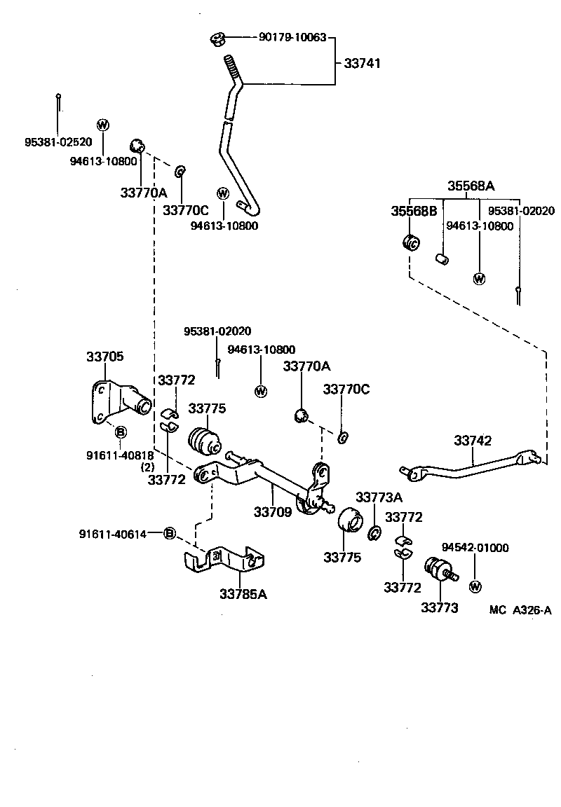 33775-30020 COVER, CROSS SHAFT DUST (FOR COLUMN SHIFT) product image