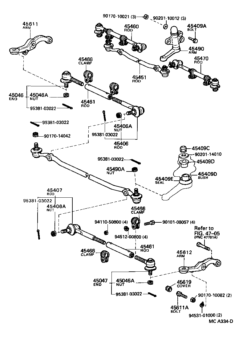 45466-55020 CLAMP, TIE ROD END product image