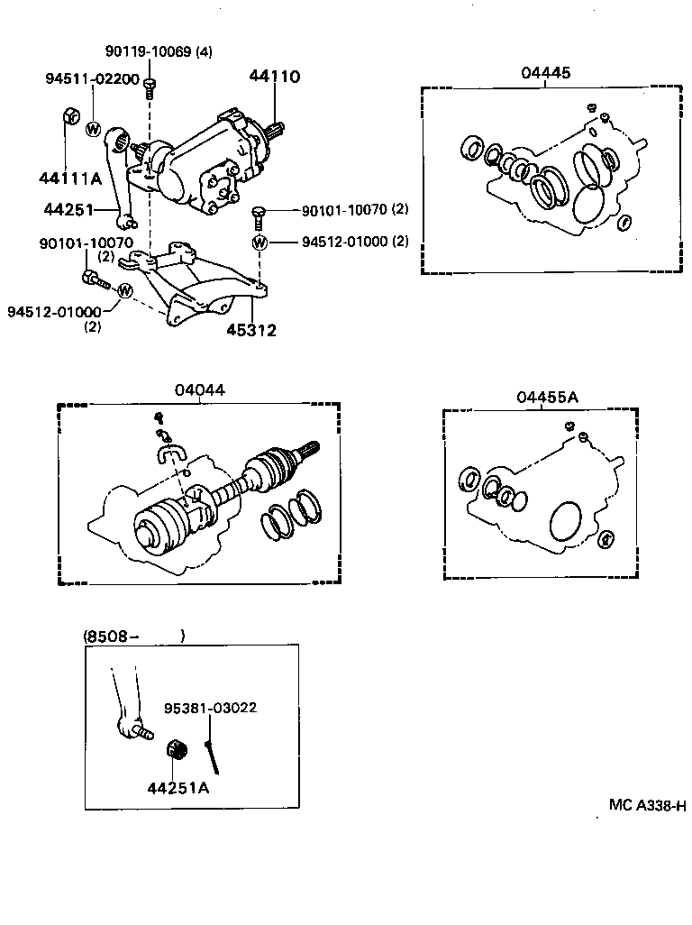 45466-55020 CLAMP, TIE ROD END product image