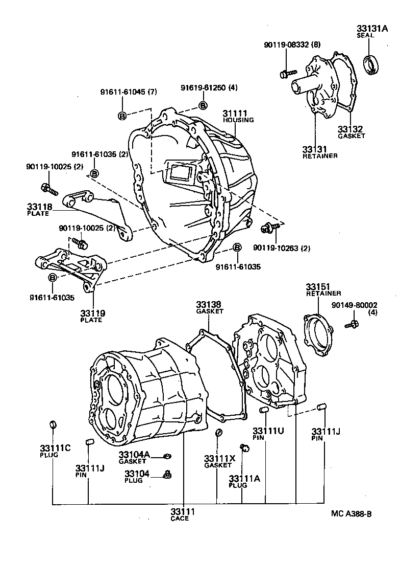 33101-35050 CASE, MANUAL TRANSMISSION product image