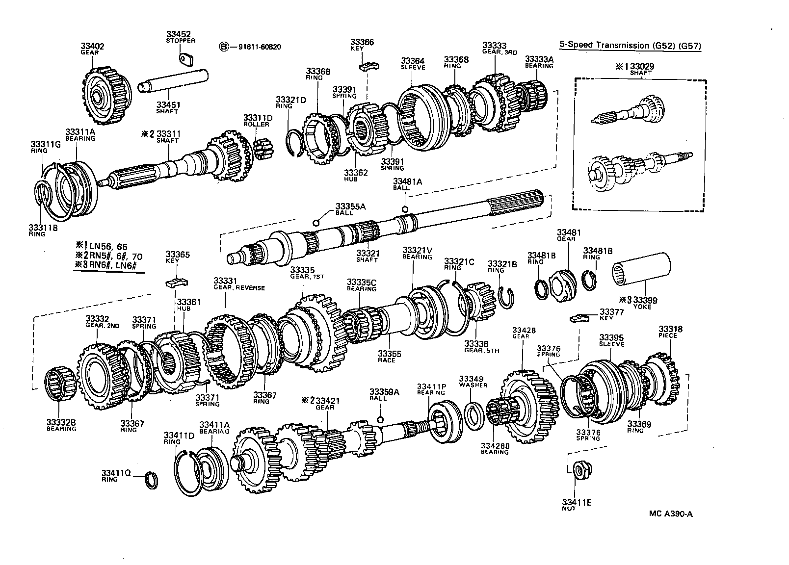 33481-35070 GEAR, SPEEDOMETER DRIVE (MTM) product image