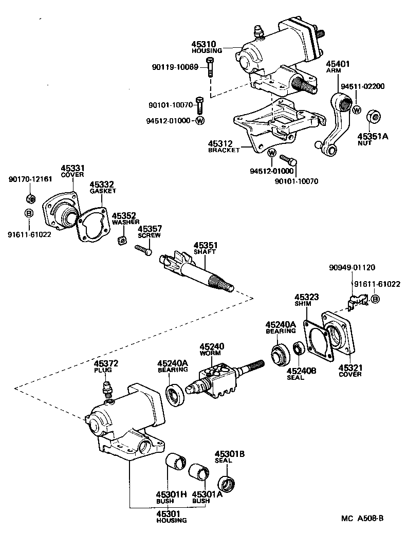04044-60090 WARM KIT, POWER STEERING product image