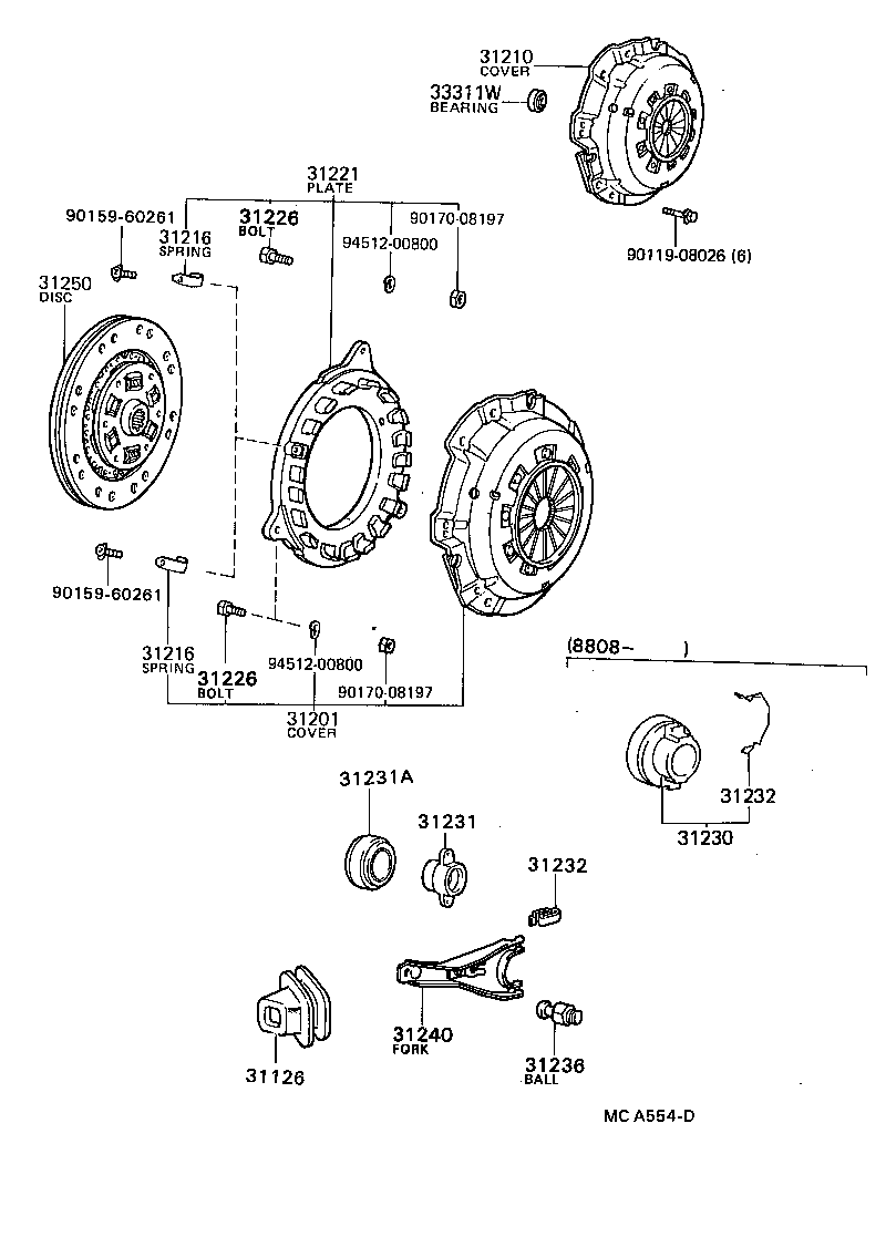 31210-35140 COVER ASSY, CLUTCH product image
