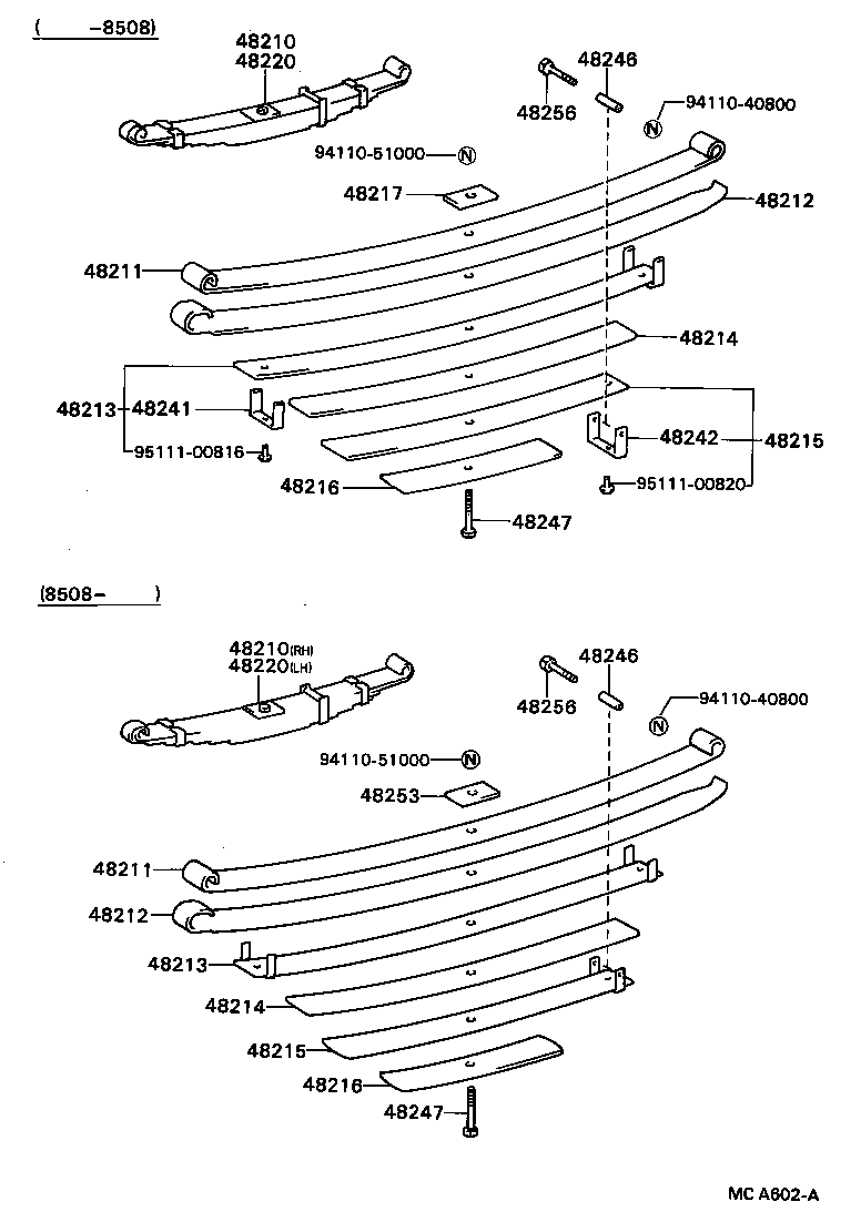 48202-35380 LEAF, REAR SPRING, NO.3 product image