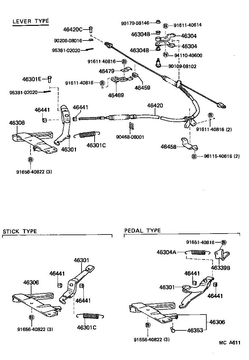 46266-30010 CUSHION, RELEASE ROD GUIDE INTERMEDIATE product image