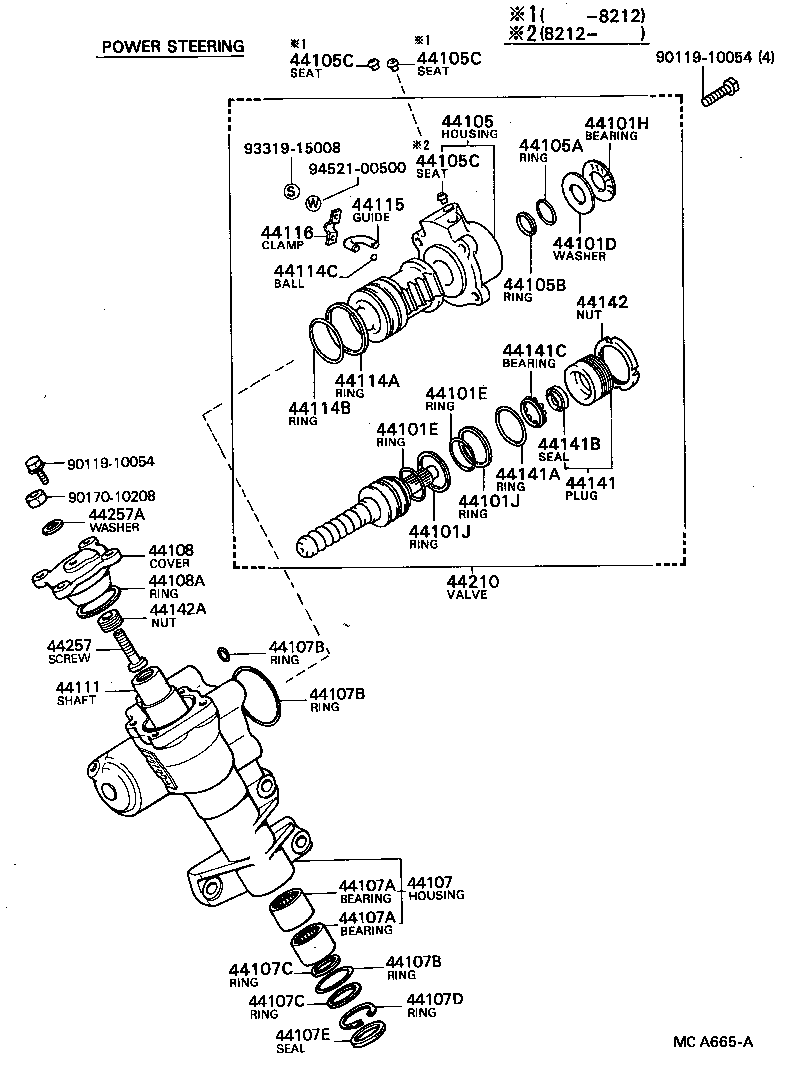 44142-22040 NUT, LOCK, NO.1 product image