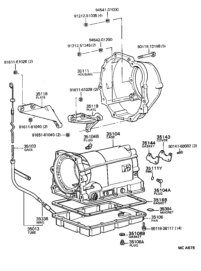 35103-14023 GAGE SUB-ASSY, TRANSMISSION OIL LEVEL product image