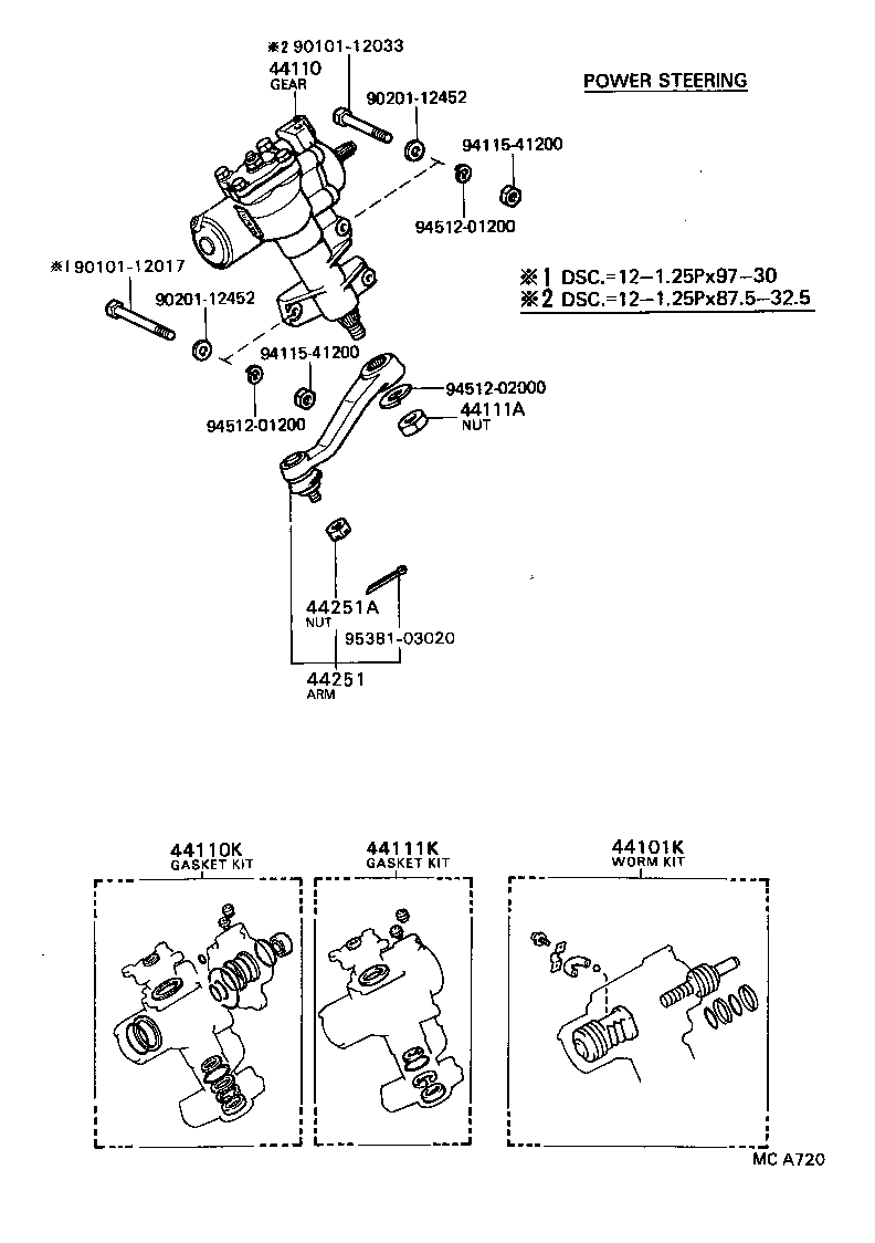 44142-22020 NUT, LOCK, NO.1 product image