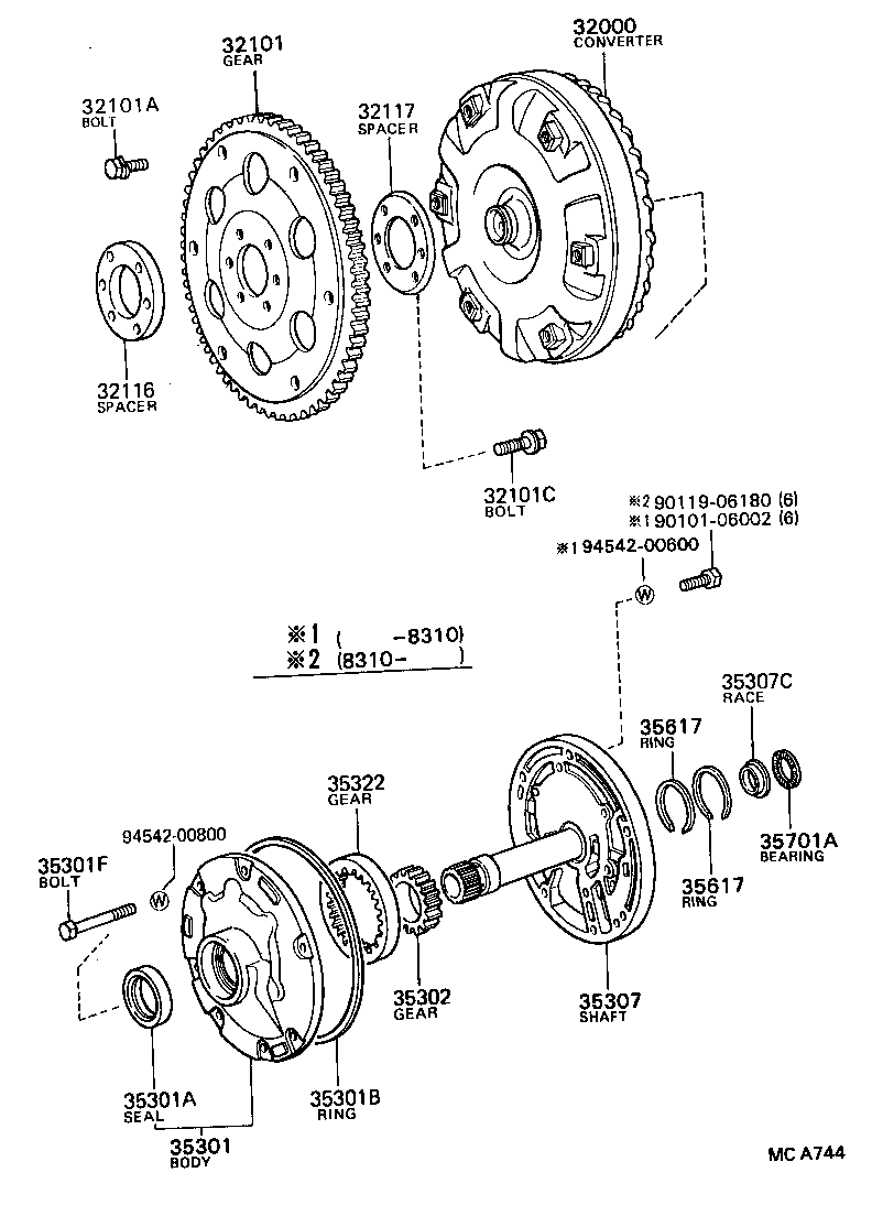 90119-08519 BOLT(FOR DRIVE PLATE & TORQUE CONVERTER SETTING) product image