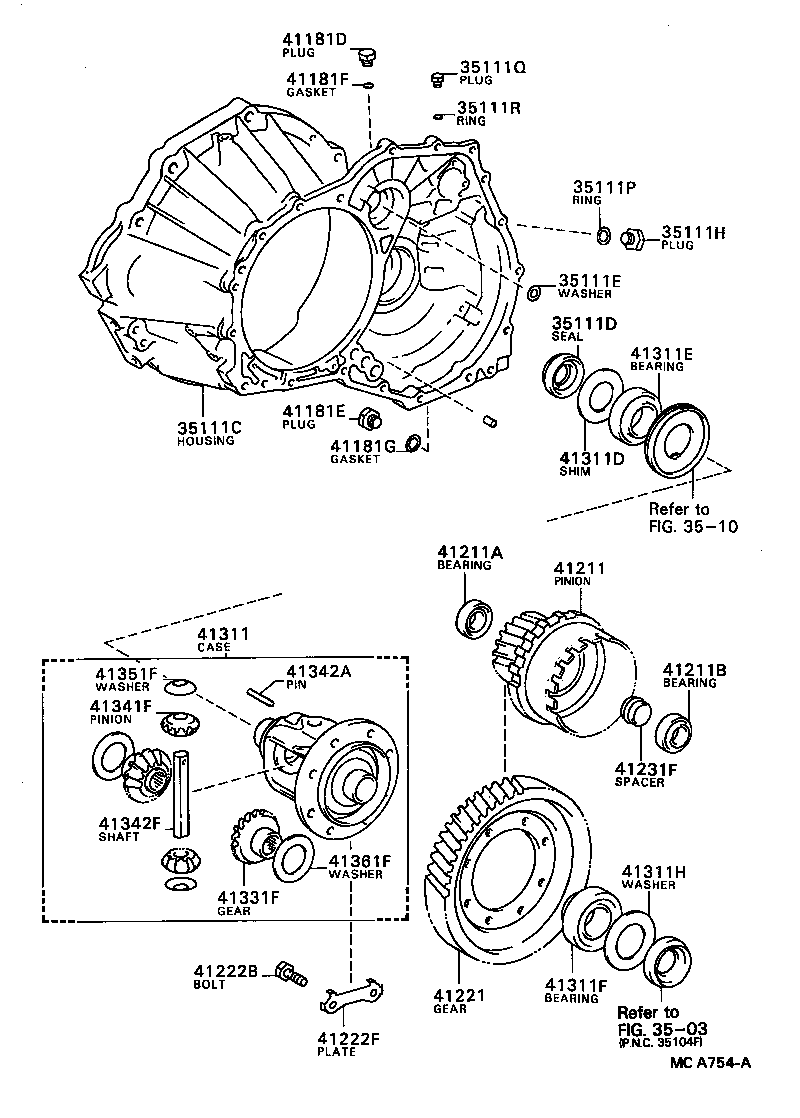 41206-20010 PINION, DIFFERENTIAL DRIVE product image