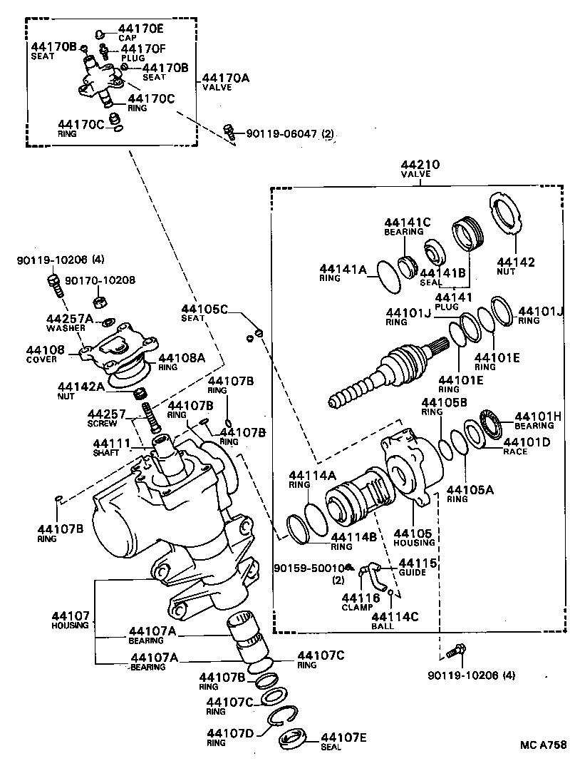 45406-49045 ROD SUB-ASSY, TIE, RH product image