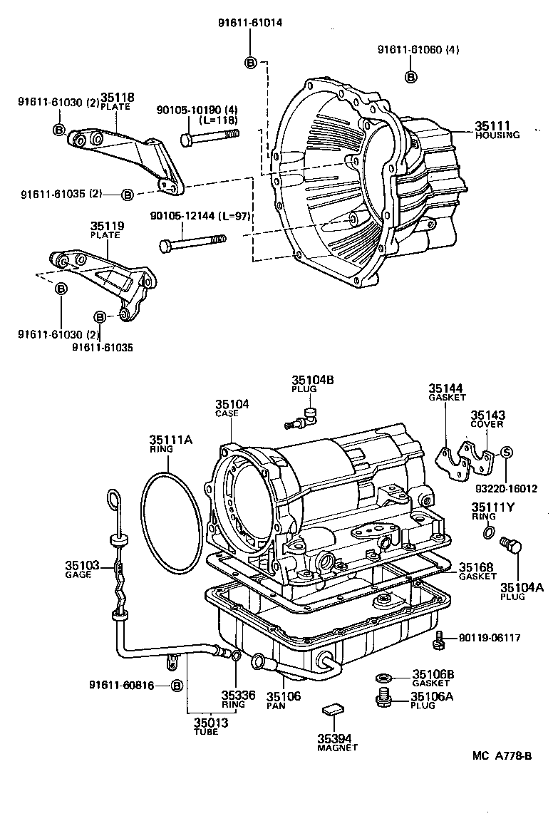 35013-22120 TUBE SUB-ASSY, TRANSMISSION OIL FILLER product image