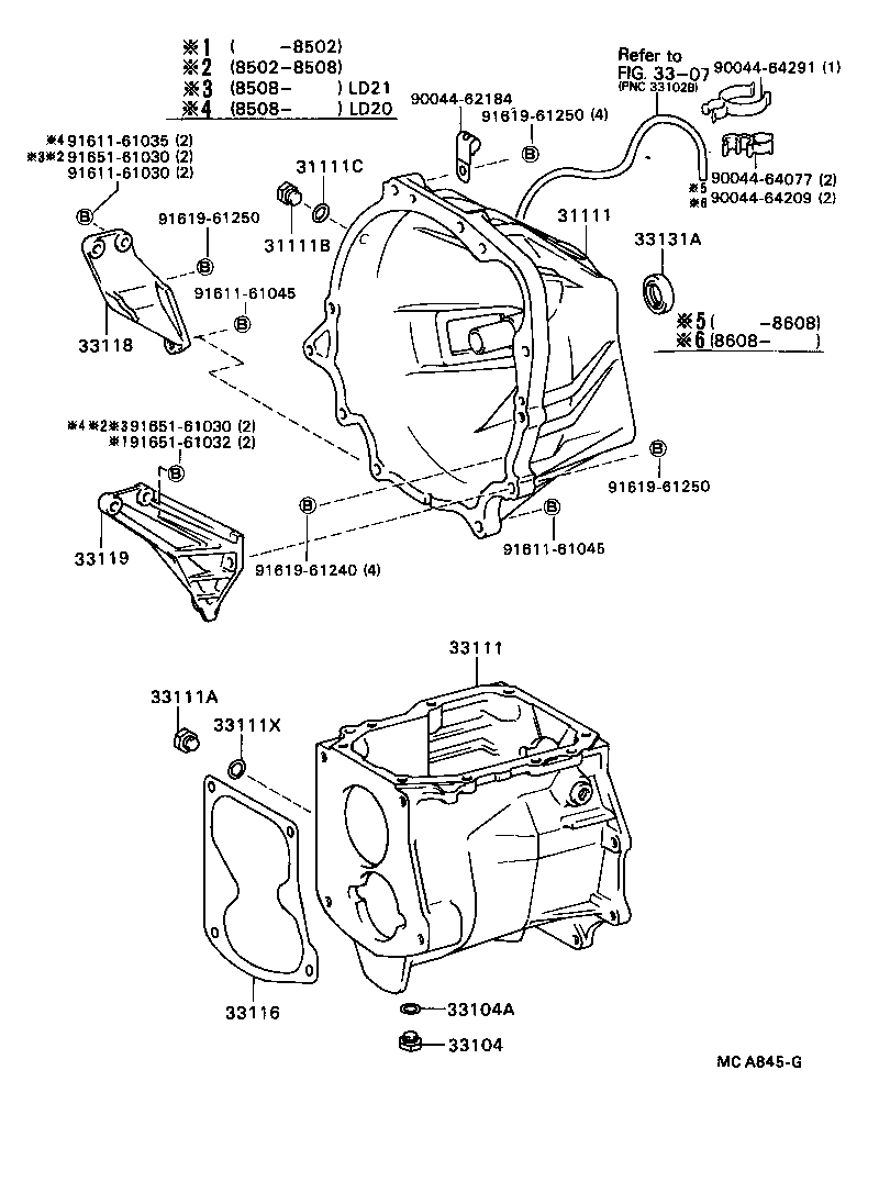 33116-87303 GASKET, MANUAL TRANSMISSION CASE product image