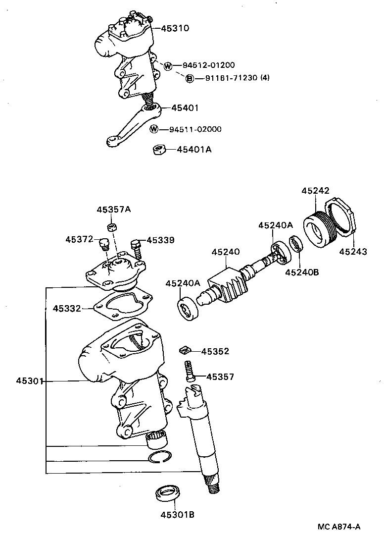 44110-87601 GEAR ASSY, POWER STEERING product image