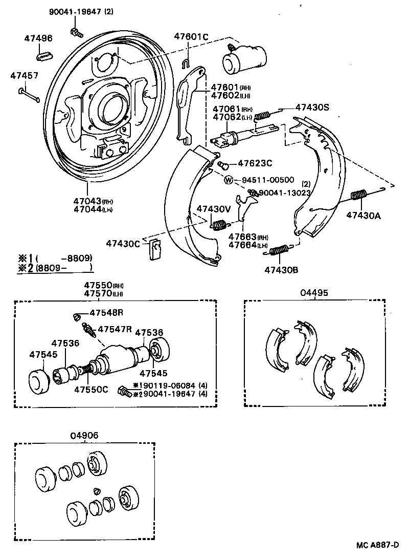 90042-13008 WASHER, C(FOR REAR BRAKE) product image
