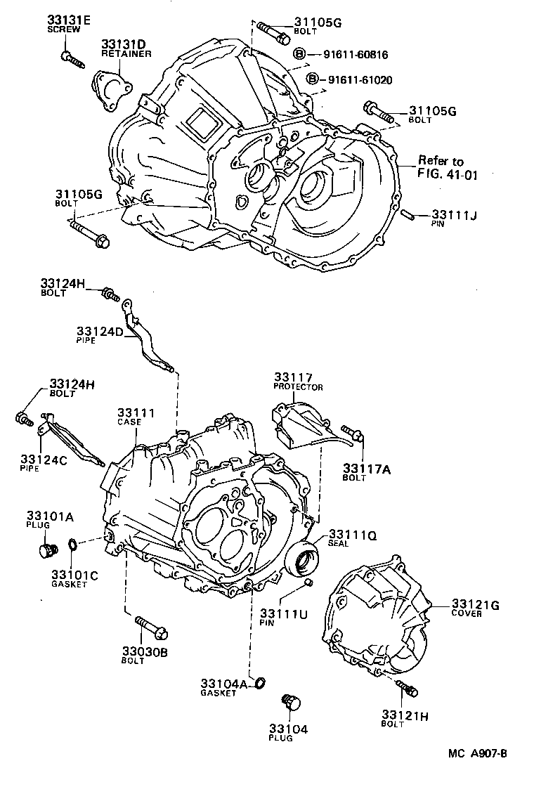 90311-50010 SEAL, OIL(FOR TRANSMISSION CASE) product image