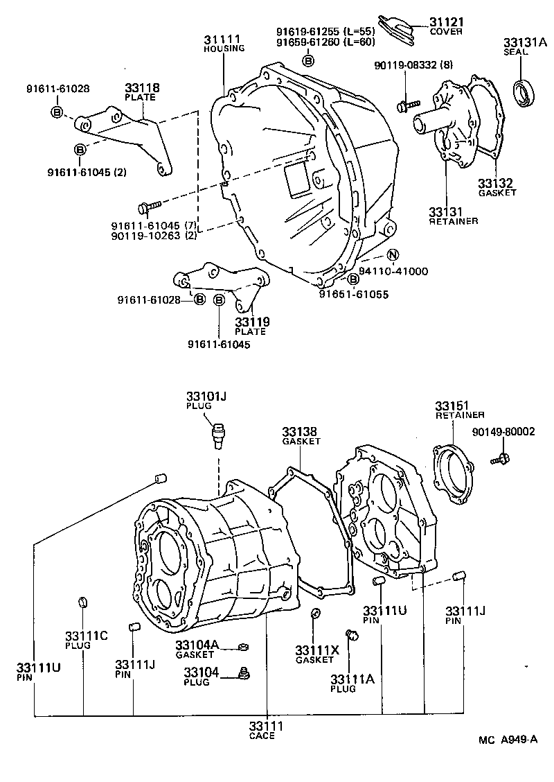 33119-26010 PLATE, STIFFENER, LH(MTM) product image