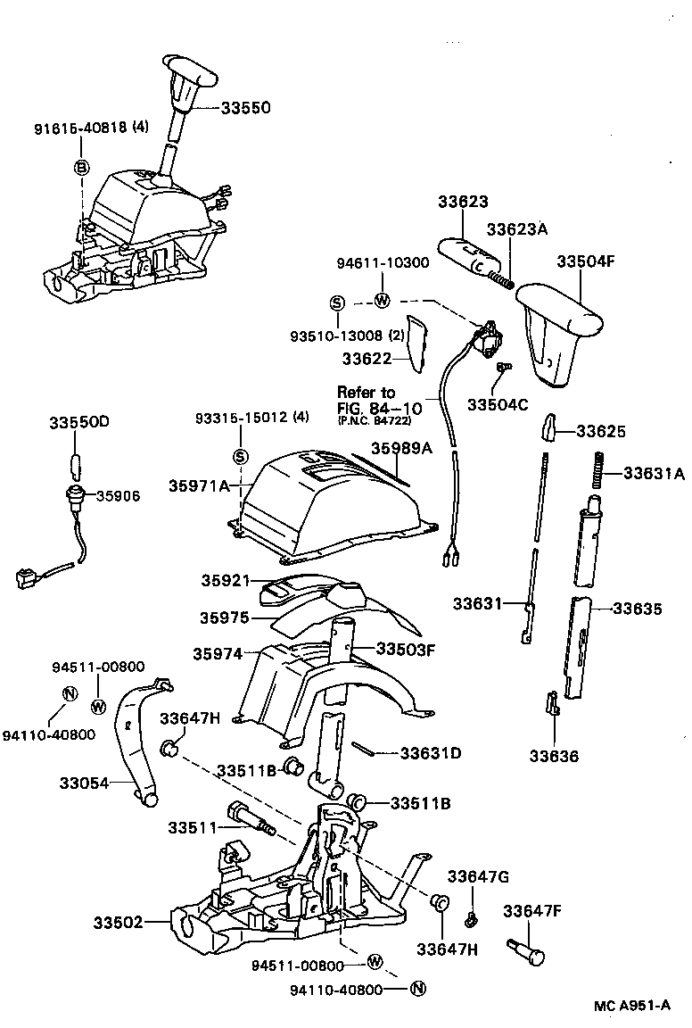 33282-35010 PIN, LEVER LOCK (FOR CONTROL SHIFT LEVER) product image