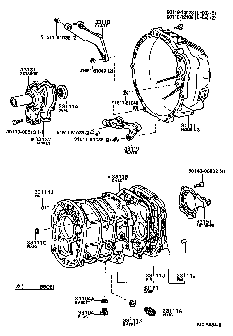 33119-28010 PLATE, STIFFENER, LH(MTM) product image
