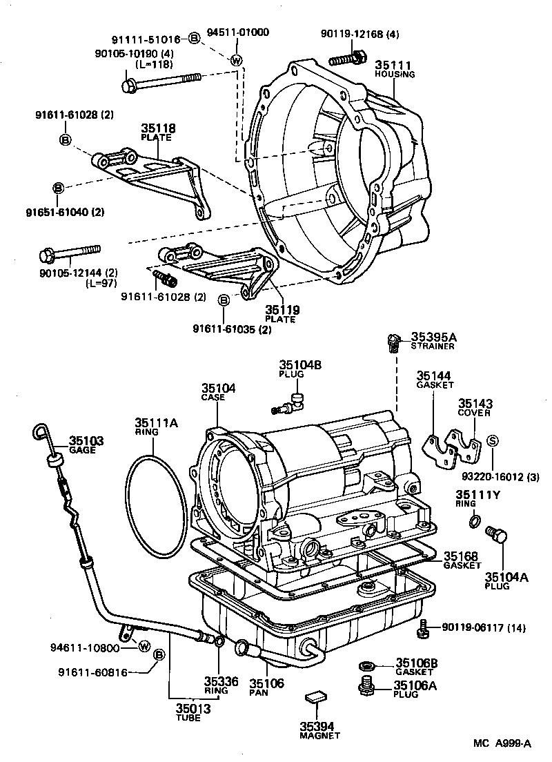 35104-30150 CASE SUB-ASSY, AUTOMATIC TRANSMISSION product image