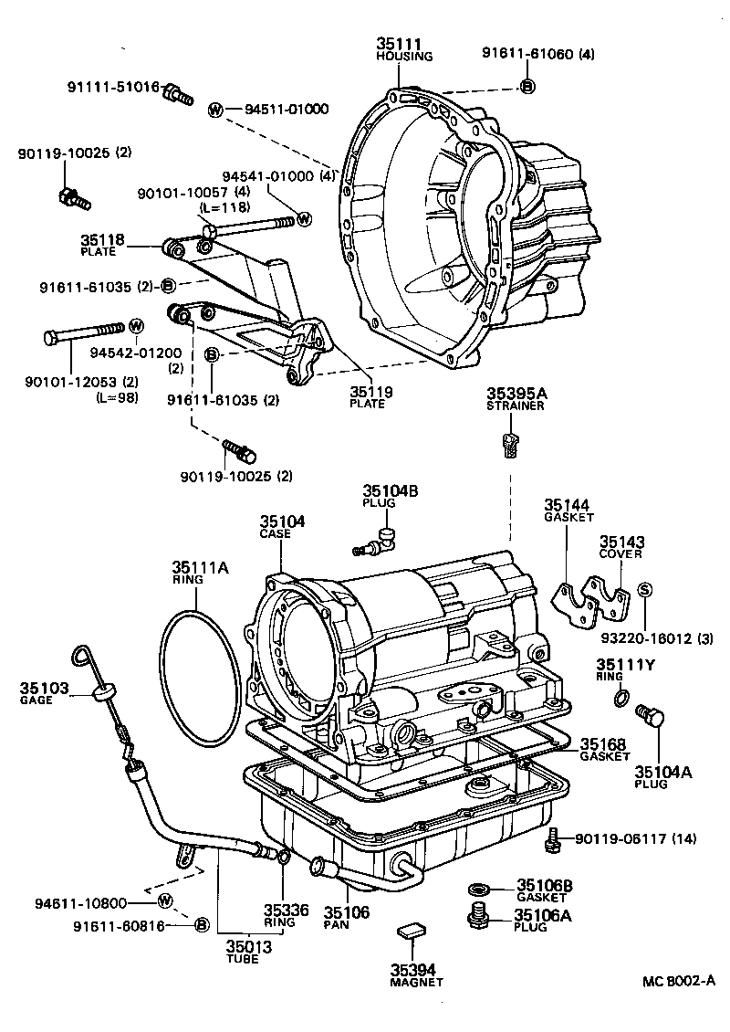33119-30050 PLATE, STIFENER, LH (ATM) product image