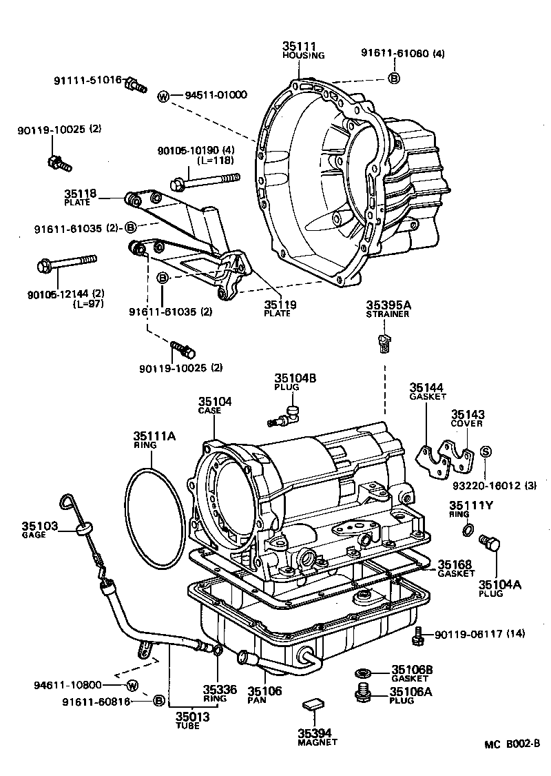 35104-30150 CASE SUB-ASSY, AUTOMATIC TRANSMISSION product image