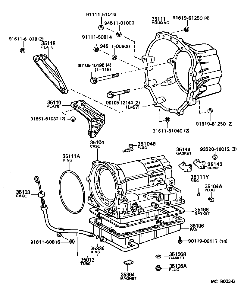 35104-30150 CASE SUB-ASSY, AUTOMATIC TRANSMISSION product image