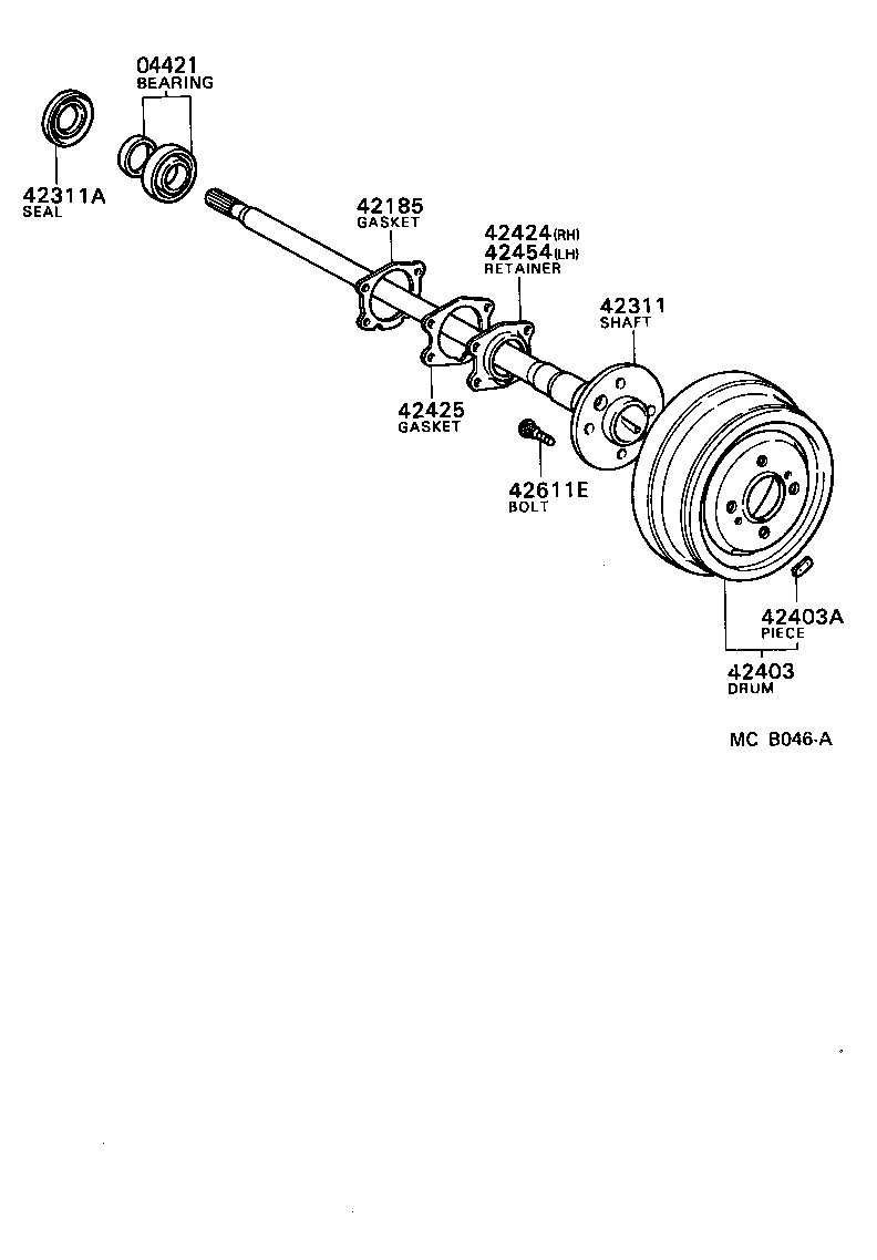42345-22020 CLAMP, REAR DRIVE SHAFT BOOT product image