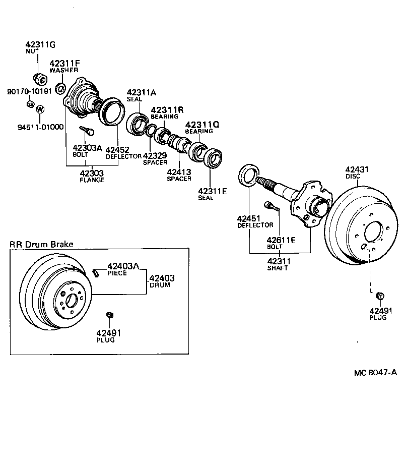 42345-22020 CLAMP, REAR DRIVE SHAFT BOOT product image