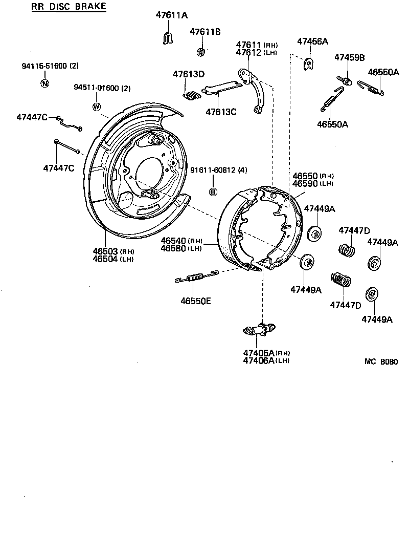 46241-22060 BOOT, PARKING BRAKE LEVER product image