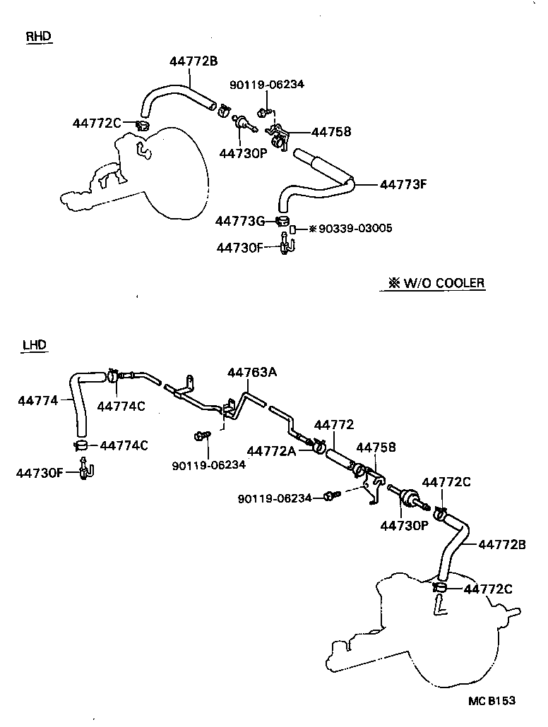 04443-22390 BOOSTER KIT, BRAKE product image