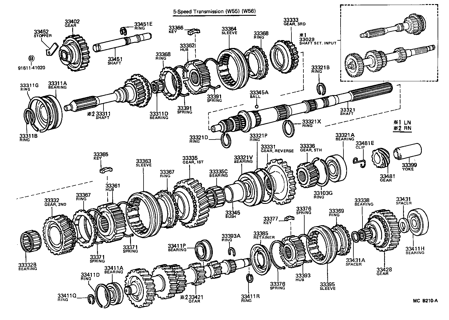 33481-35070 GEAR, SPEEDOMETER DRIVE (MTM) product image