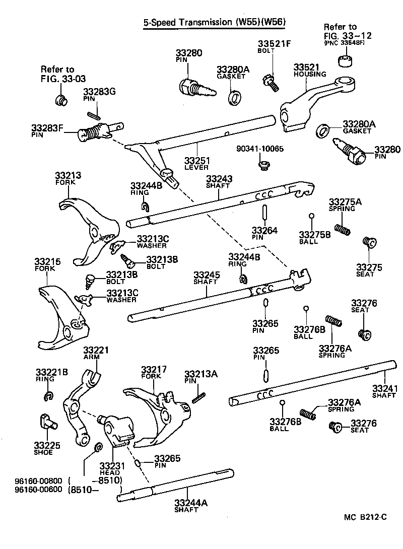 33261-35100 LEVER, SHIFT & SELECT product image