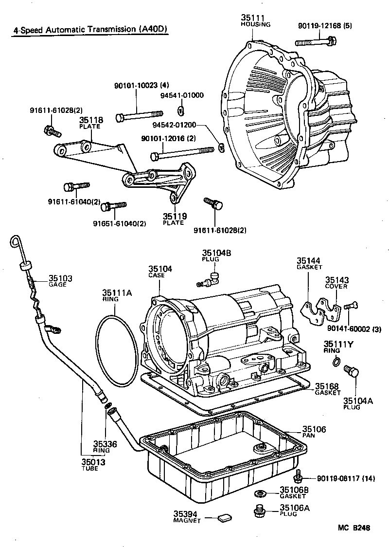 35103-12040 GAGE SUB-ASSY, TRANSMISSION OIL LEVEL product image
