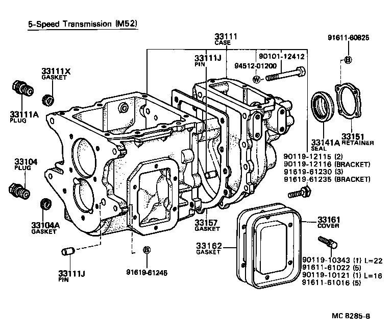 90311-48011 SEAL, OIL(FOR TRANSMISSION REAR BEARING RETAINER) product image
