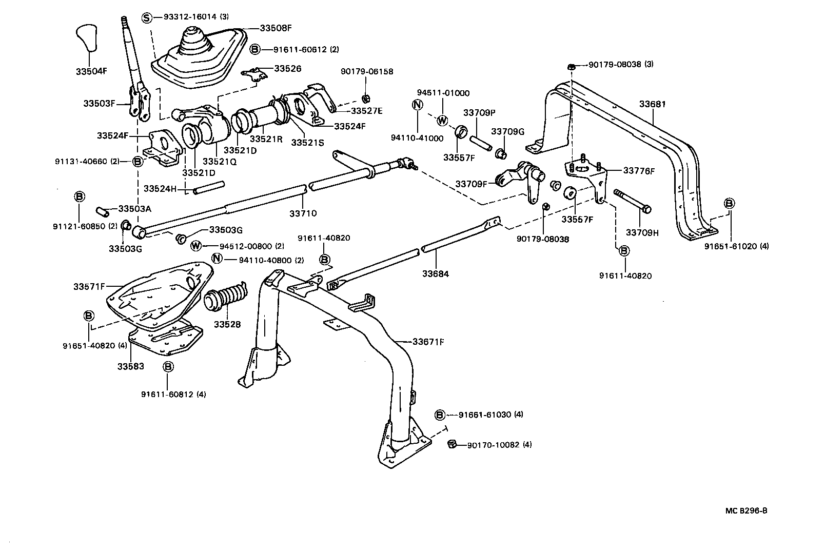 33740-36050 END ASSY, CONNECTING ROD, NO.1(FOR FLOOR SHIFT) product image