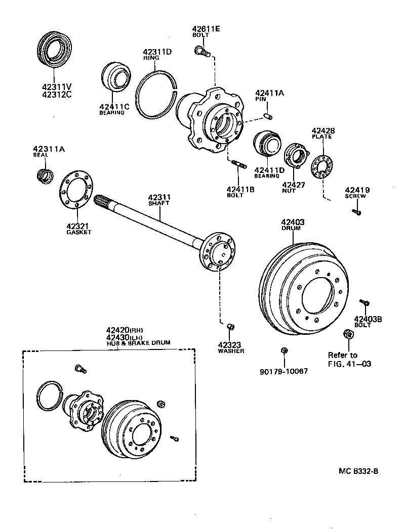 90342-02024 BOLT, HUB (FOR REAR AXLE) product image