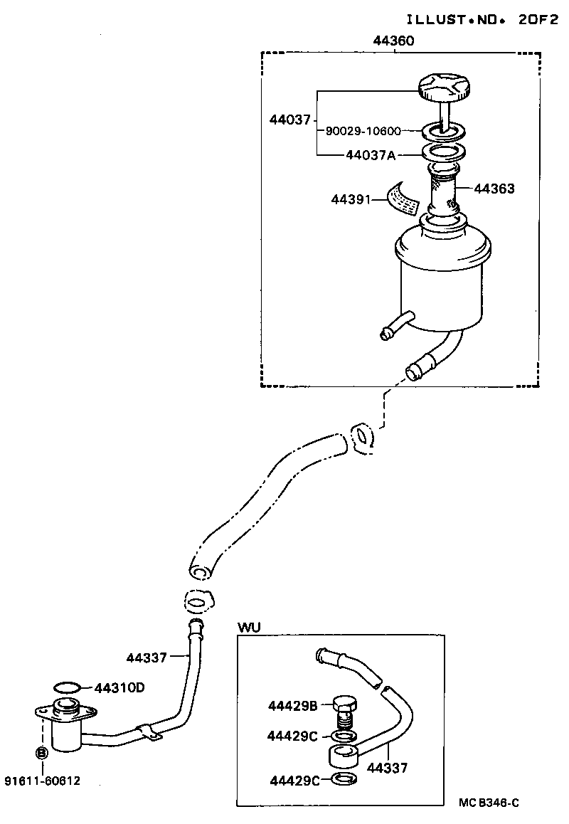 44037-36080 COVER SUB-ASSY, OIL RESERVOIR product image
