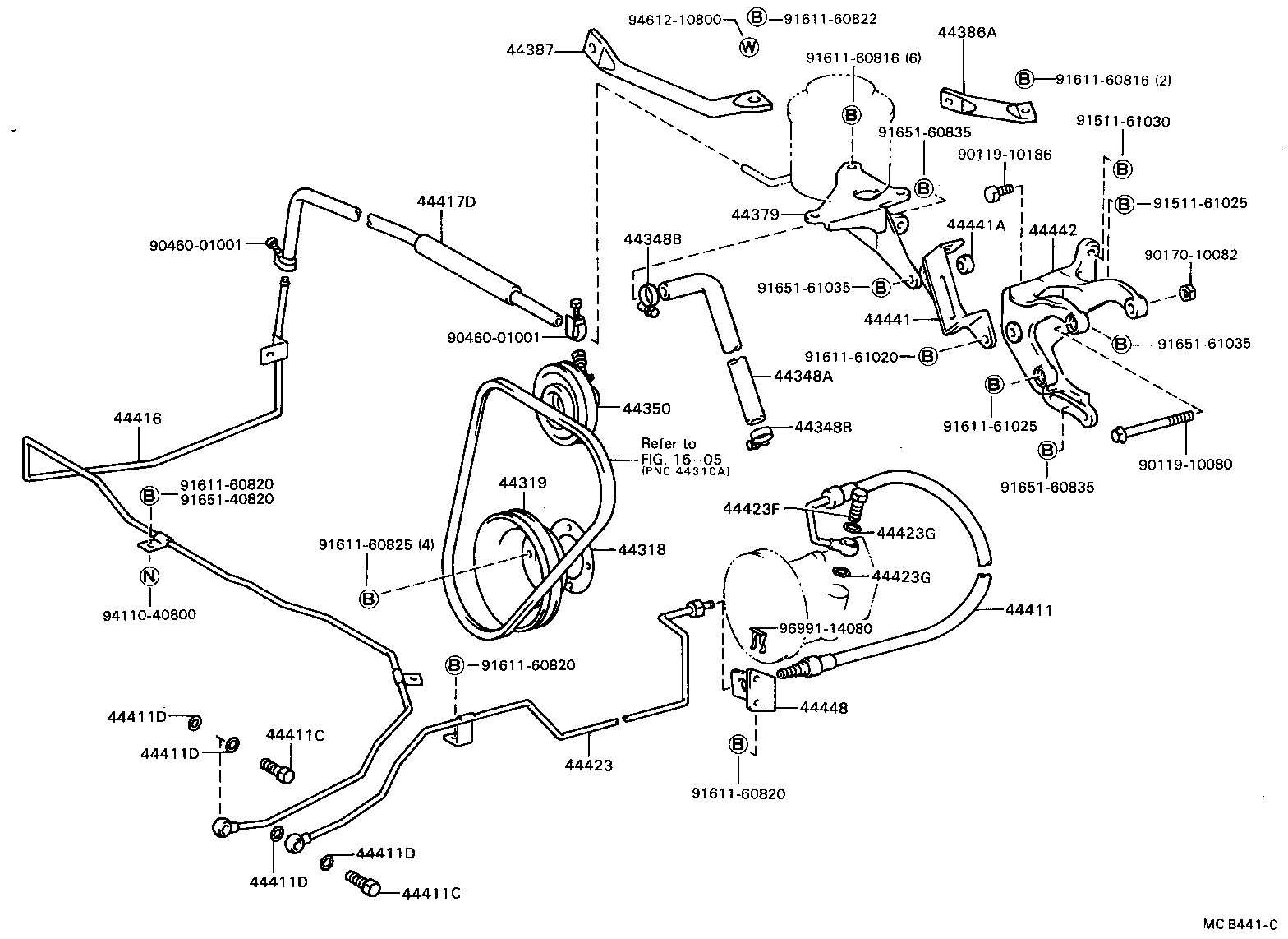 44459-36060 BRACKET, TUBE SUPPORT, NO.3 product image