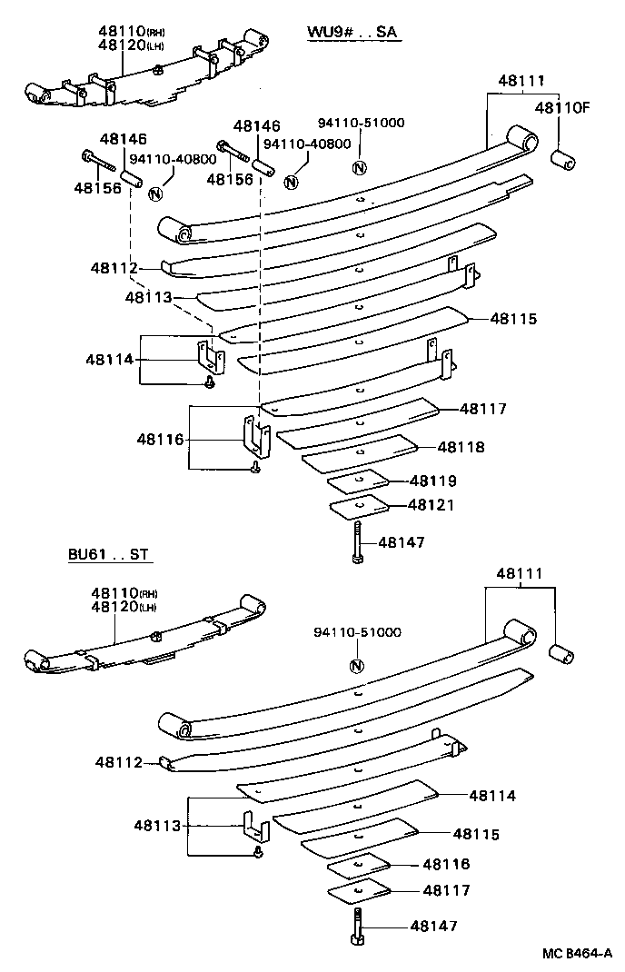 48815-36020 BUSH, FRONT STABILIZER BAR, NO.1 product image