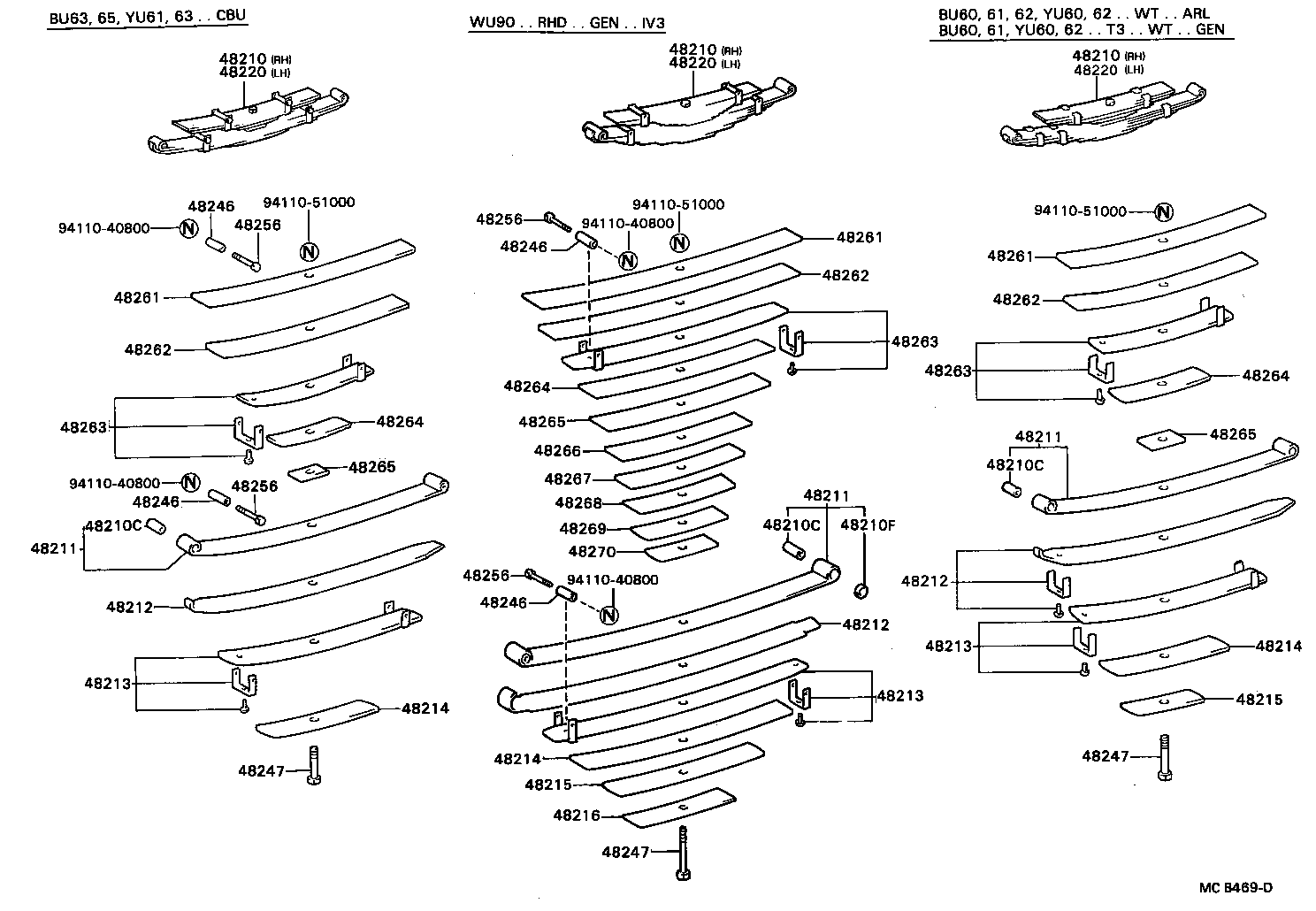 48505-36040 BRACKET, REAR SHOCK ABSORBER, UPPER RH product image
