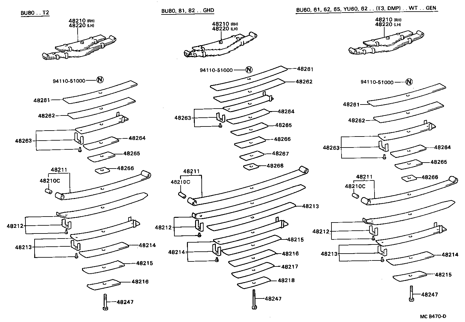 48505-36040 BRACKET, REAR SHOCK ABSORBER, UPPER RH product image
