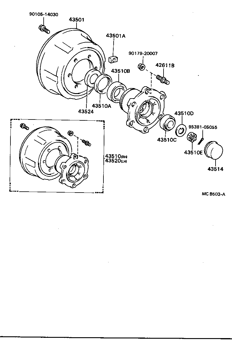 90039-12004 BOLT, HUB (FOR FRONT AXLE) product image